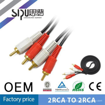 SIPU 7.6*3.4mm white red rf to av cable wholesale